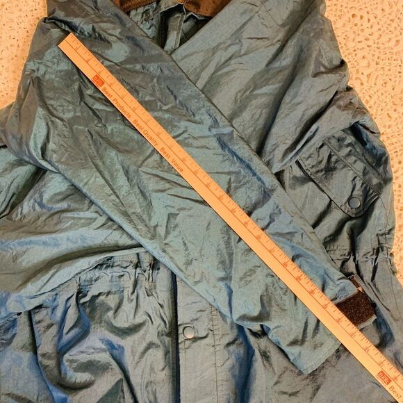 Marmot (L) VTG Zip Up Windbreaker - Hip Good Quality Turquoise Blue Longsleeve - Picture 6 of 12